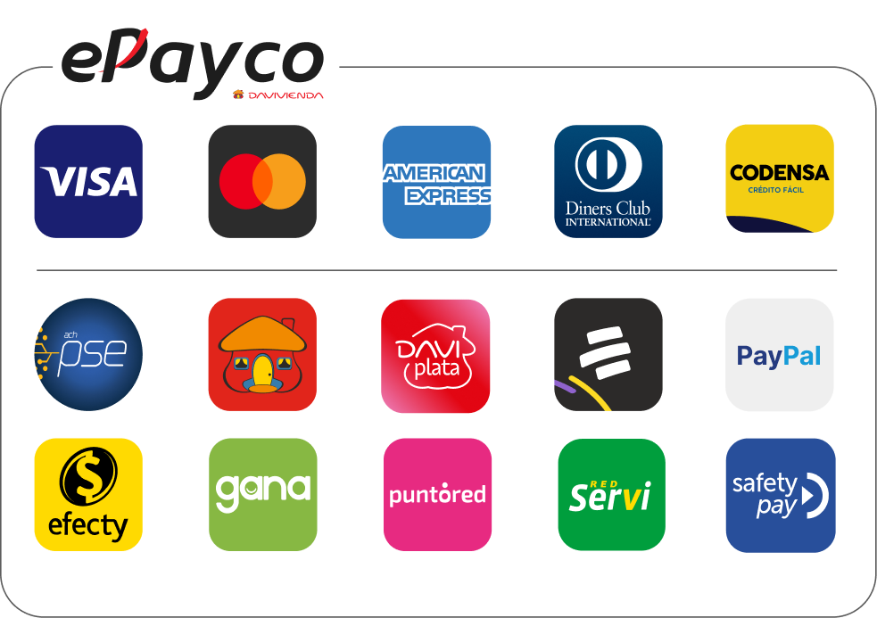 Medios de pago ePayco