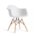 Silla Eames Tower patas en madera moderna para comedor y o oficina, diseño elegante y cómodo.